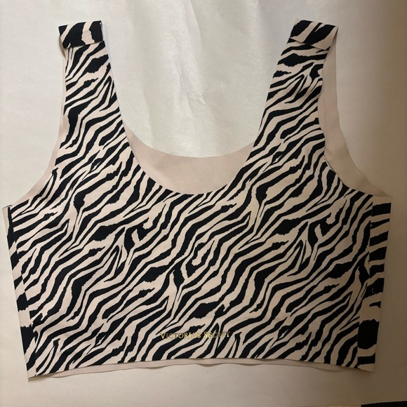 2/$30 Victoria’s Secret Seamless Non-Padded Bralette Zebra Print Pull-on Size S - Picture 2 of 5